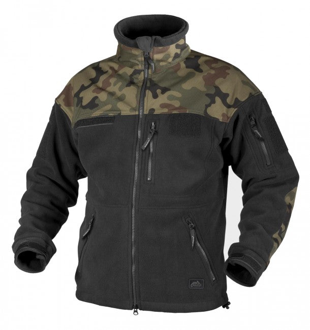 Helikon-Tex Infantry Fleece Μπουφάν, μαύρο woodland, 330g/m2