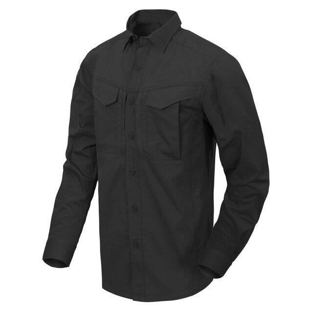 Helikon-Tex DEFENDER Mk2 Πουκάμισο Μακρυμάνικο PolyCotton Ripstop, Μαύρο