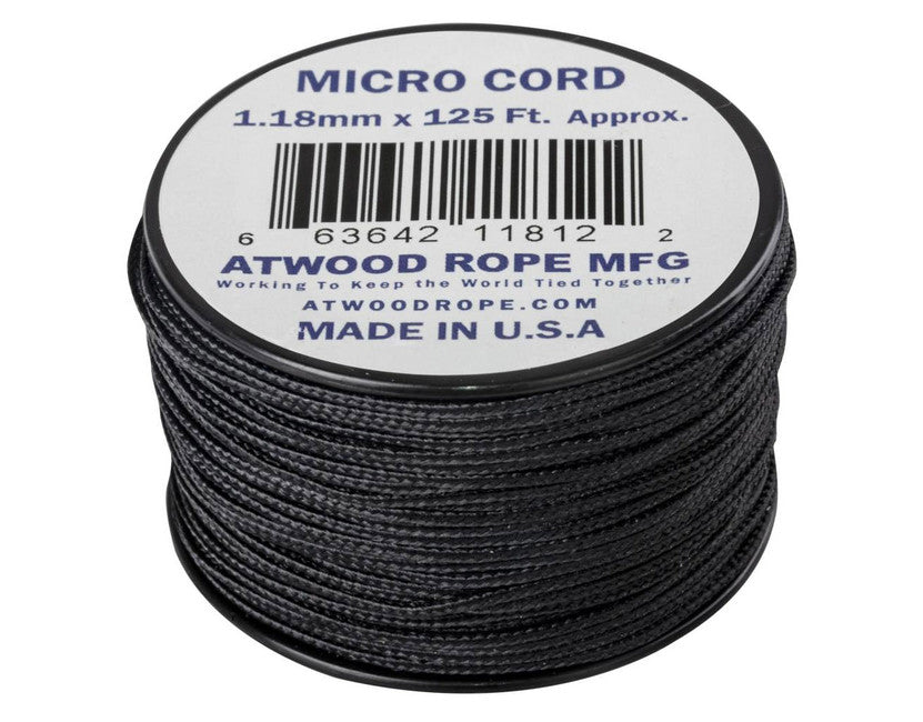 Helikon-Tex Micro Cord 125FT αλεξίπτωτο σχοινί 37 μέτρων, μαύρο