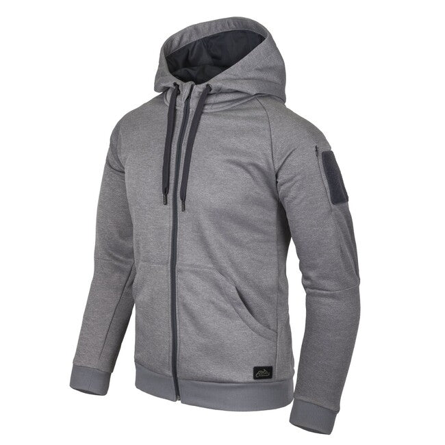 Helikon-Tex URBAN TACTICAL Φούτερ με Κουκούλα FullZip, Melange Grey