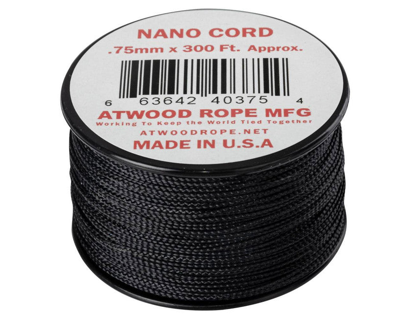 Helikon-Tex Nano Cord Σχοινί Αλεξιπτώτου 300FT, 91 μέτρων, μαύρο