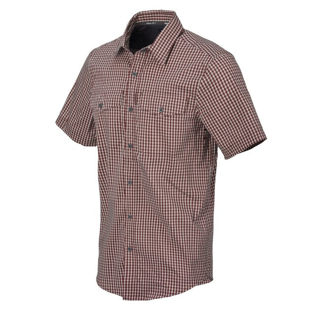 Helikon-Tex Covert Concealed Carry Πουκάμισο Τακτικό με Κοντό Μανίκι, Dirt Red Checkered