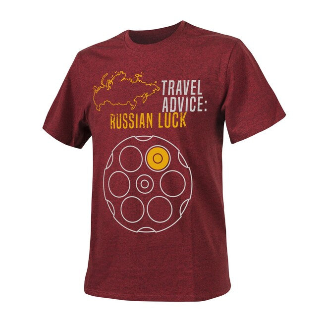 Helikon-Tex Travel Advice: Russian Luck μπλουζάκι, Melange Red