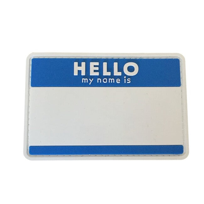 WARAGOD Hello My Name is Patch PVC, Μπλε