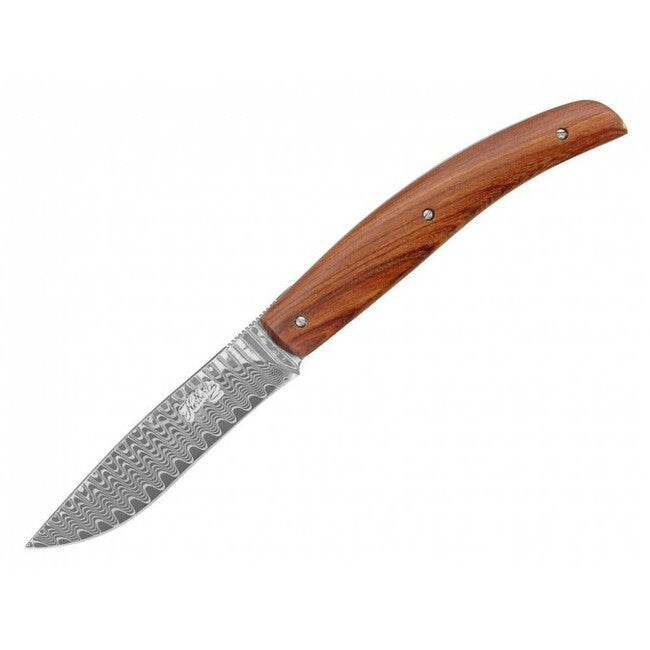 Herbertz Damast Σανδάλι Μαχαίρι Τσέπης 8,5cm, Καφέ