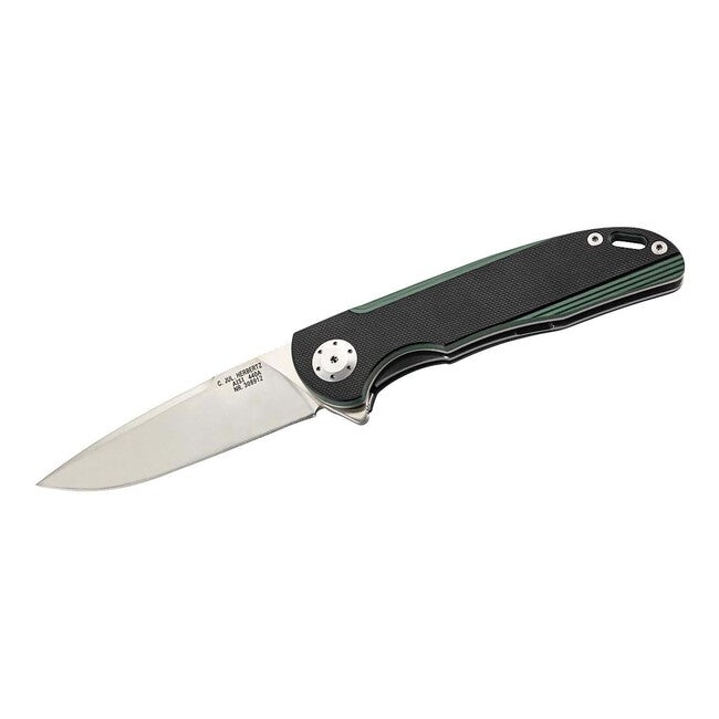 Herbertz Μονόχειρο Σουγιάδικο Μαχαίρι Einhandmesser 9 cm, Μαύρο-Πράσινο, G10