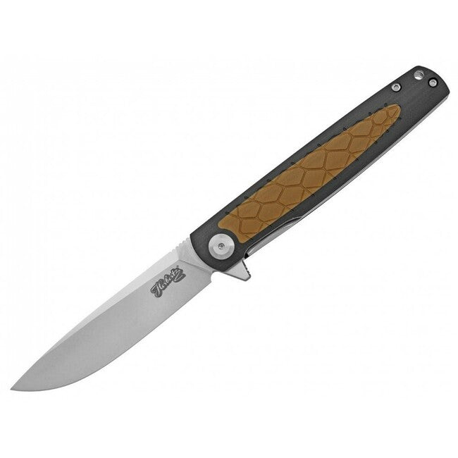 Herbertz G10 D2 Μαχαίρι Τσέπης 9cm, Μαύρο/Καφέ