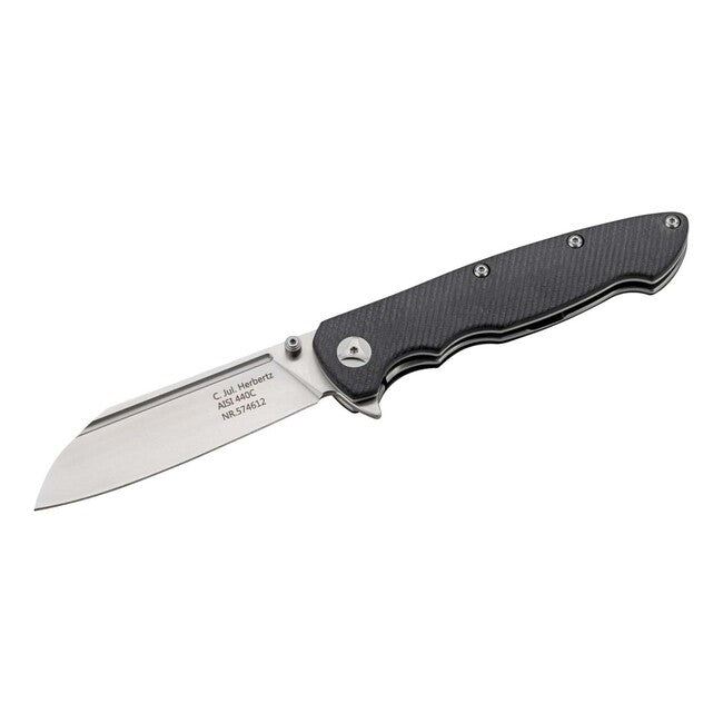 Herbertz Sheepfoot Μονόχειρο Μαχαίρι Τσέπης 9cm, G10, μαύρο