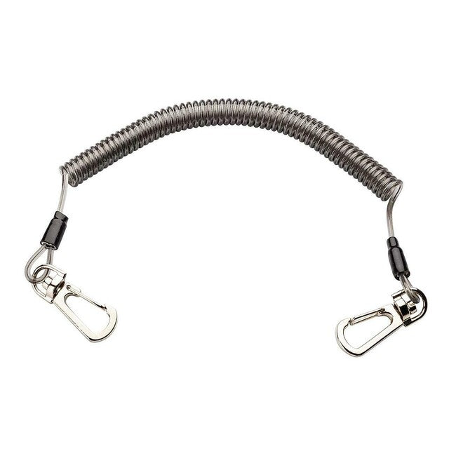 Herbertz Σπιράλ Καλώδιο με Διπλά Καραμπίνερ 28cm