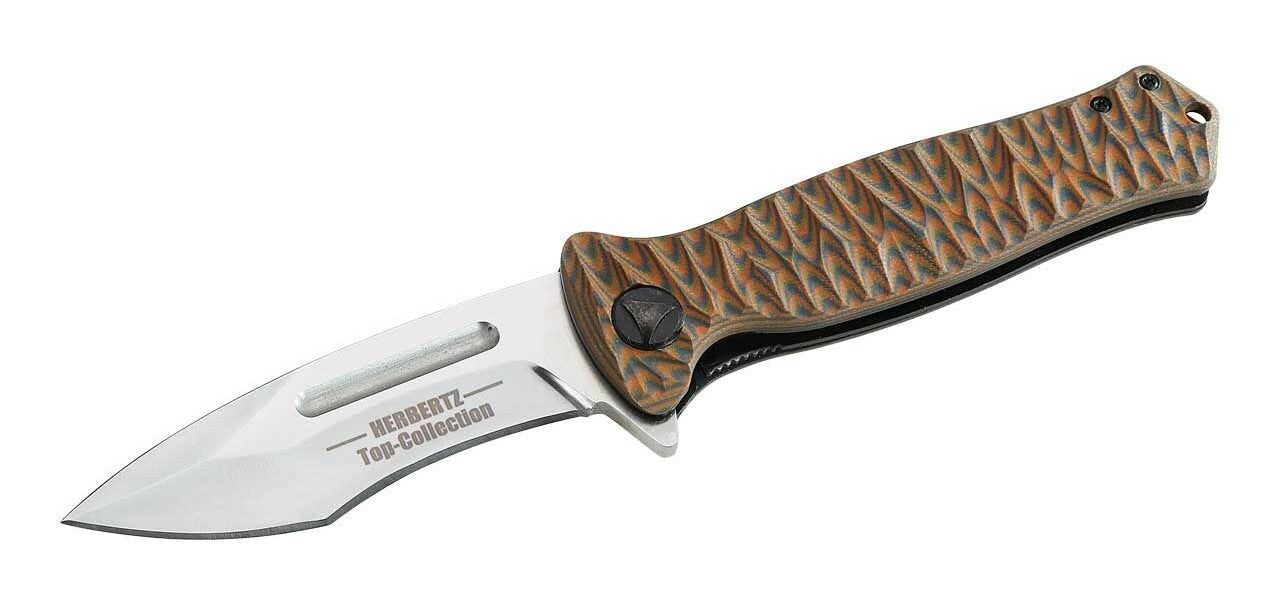 Herbertz TOP-Collection Μαχαίρι Τσέπης 9 cm, πορτοκαλί, G10
