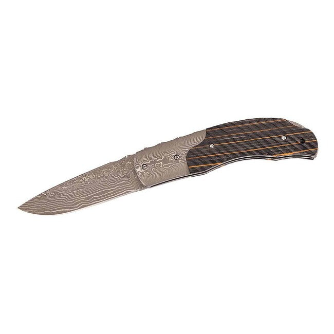 Herbertz Μαχαίρι Τσέπης δαμασκό ξύλο Pakka, 7,5 cm