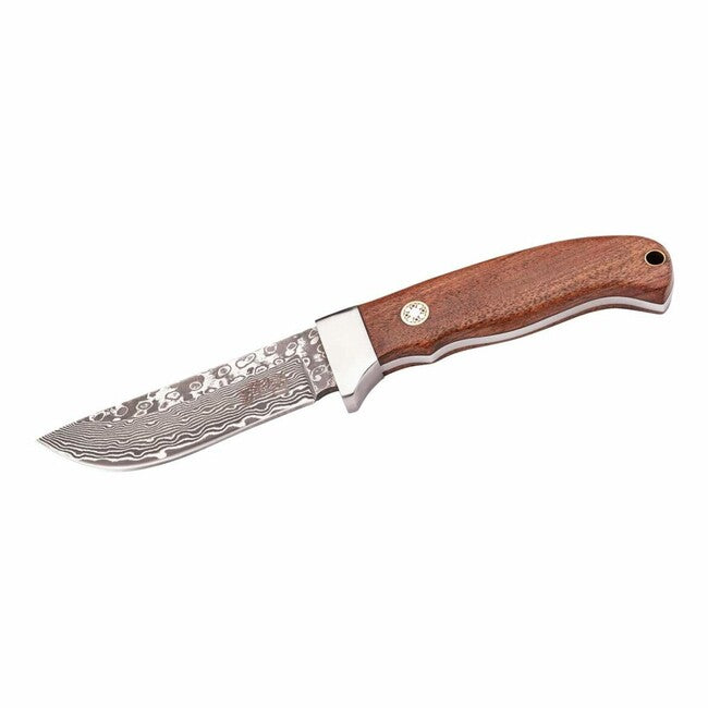 Herbertz Πολυχρήστικο Μαχαίρι 9 cm Damask Drewud Cocobolo, Θήκη Δέρματος