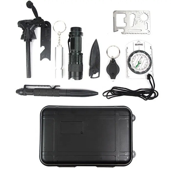 DRAGOWA Tactical Σετ Εξωτερικού Χώρου Επιβίωσης 10 σε 1, Pine, Μικρό