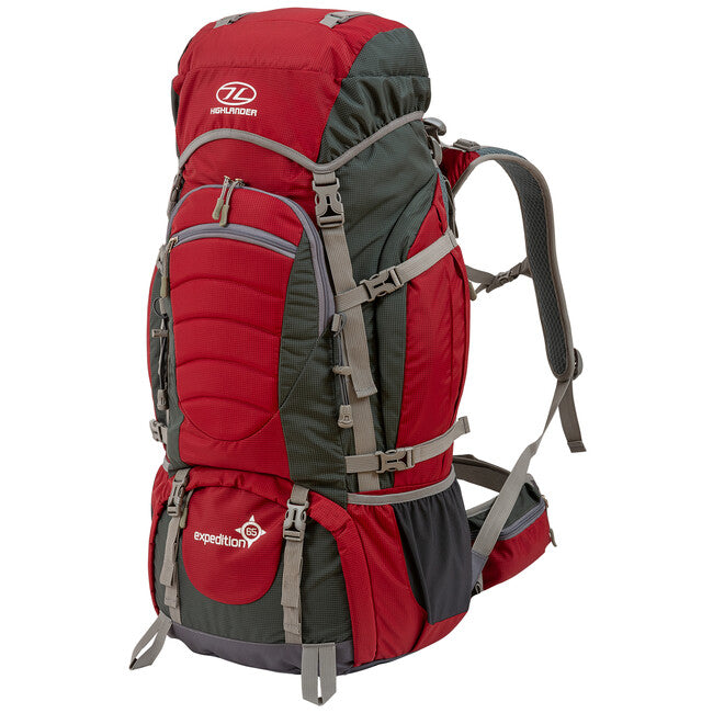 Highlander Expedition 65 L σακίδιο πλάτης αποστολής, κόκκινο