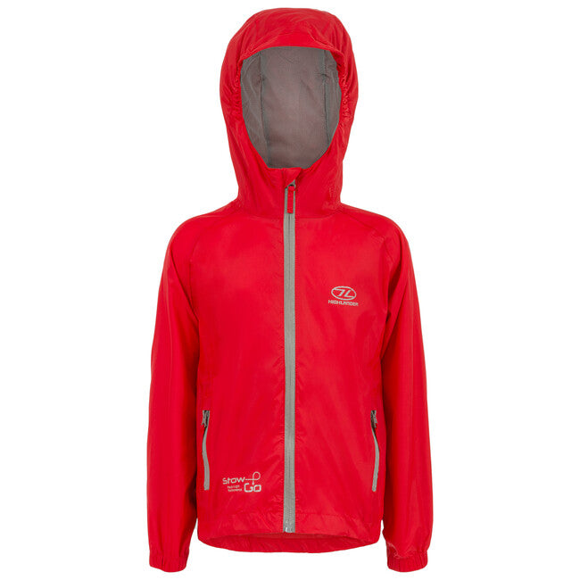 Highlander Stow and Go Kids Αδιάβροχο για Παιδιά, Κόκκινο