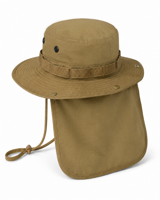 WARAGOD HÖSK boonie hat with extended neck protection, coyote