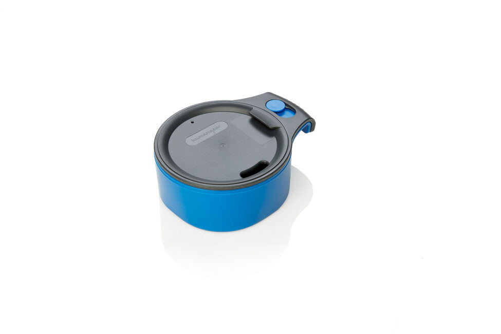 Humangear CupCUP Ποτήρι Πεζοπορίας 2 σε 1 με Ενσωματωμένο Επιπλέον Ποτήρι και Καπάκι, Ανθρακίτης-Μπλε