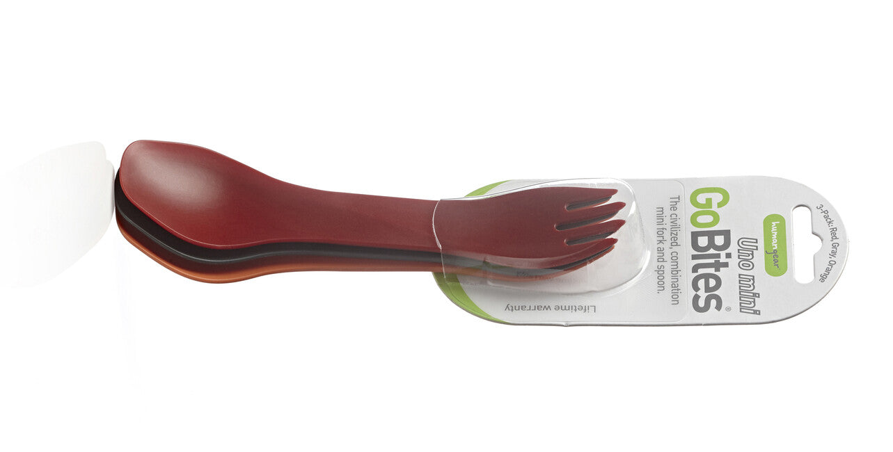 Humangear GoBites UNO Μαχαιροπίρουνα Mini 3 Τεμάχια, Κόκκινο, Γκρι, Πορτοκαλί