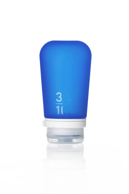 Humangear GoToob+ Σιλικόνινο Μπουκάλι Ταξιδίου 100 ml, Σκούρο Μπλε