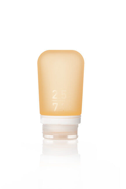 Humangear GoToob+ Σιλικόνη Ταξιδιωτικό Μπουκάλι 74 ml, Πορτοκαλί