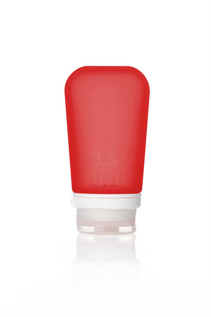 Humangear GoToob+ Δοχείο Σιλικόνης για Υγρά, Κόκκινο, 100 ml