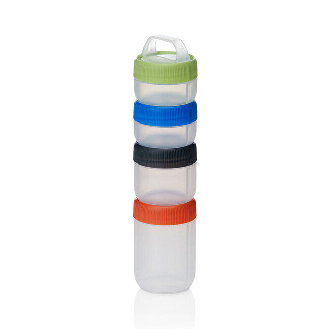 Humangear Stax Αρθρωτό Δοχείο Φαγητού, Small, 4 τεμάχια