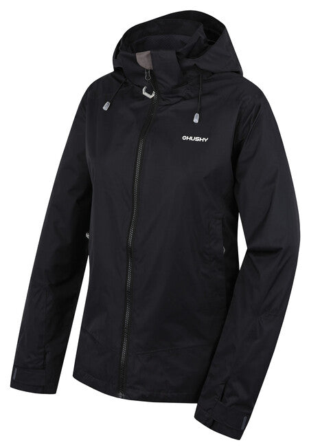 HUSKY Nelory women's hardshell jacket, black, L