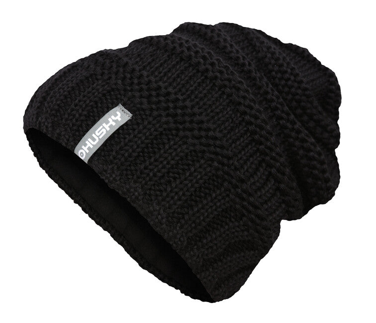 HUSKY Merhat 5 Merino Σκούφος γυναικείος, μαύρο