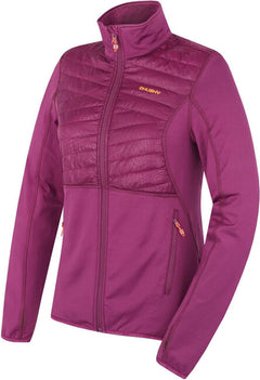 HUSKY Airy women's zip sweatshirt, burgundy