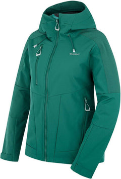 HUSKY Sevan women's softshell jacket, dark green