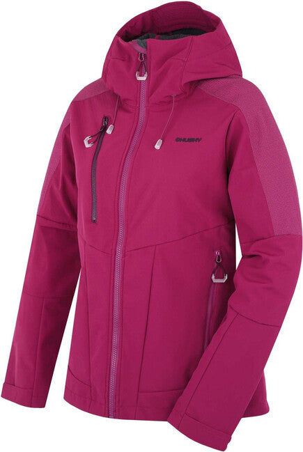 HUSKY Sevan ženska softshell jakna, temna magenta