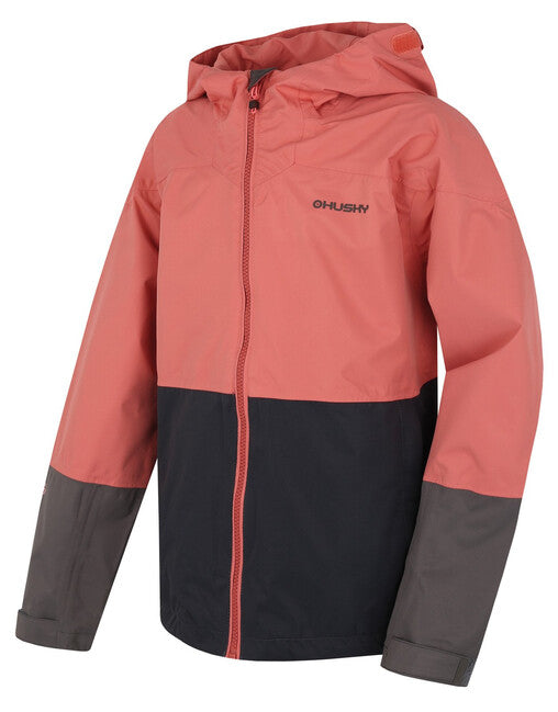 HUSKY Nicker K μπουφάν hardshell παιδικό, ρόζ/σκούρο γκρι
