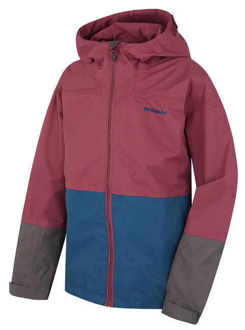 HUSKY Nicker K μπουφάν hardshell παιδικό, σκούρο κρασί/σκούρο μπλε