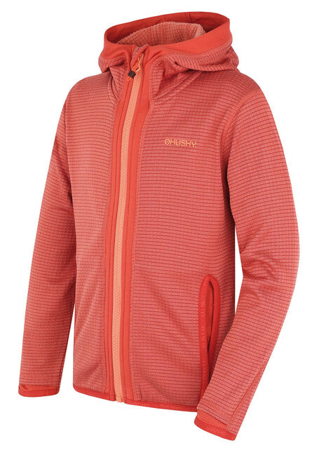 HUSKY Artic Zips K Φούτερ με Κουκούλα Παιδικό, Κόκκινο/Μαύρο Μπλε