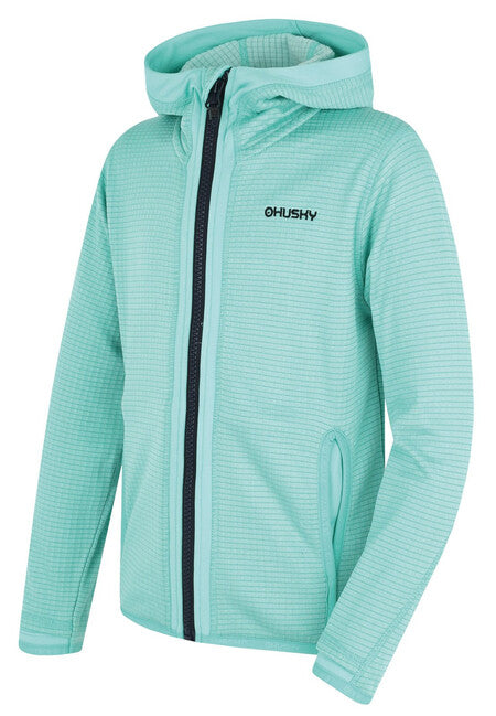 HUSKY Artic Zips K kids' hoodie, turquoise/black blue