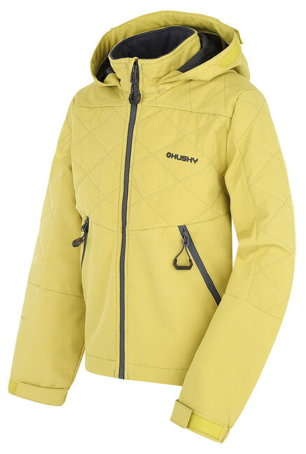HUSKY Salex K μπουφάν softshell παιδικό, λαιμ πράσινο