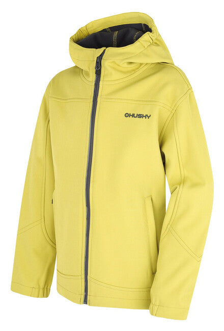 HUSKY Simbo K μπουφάν softshell παιδικό, λαιμ πράσινο