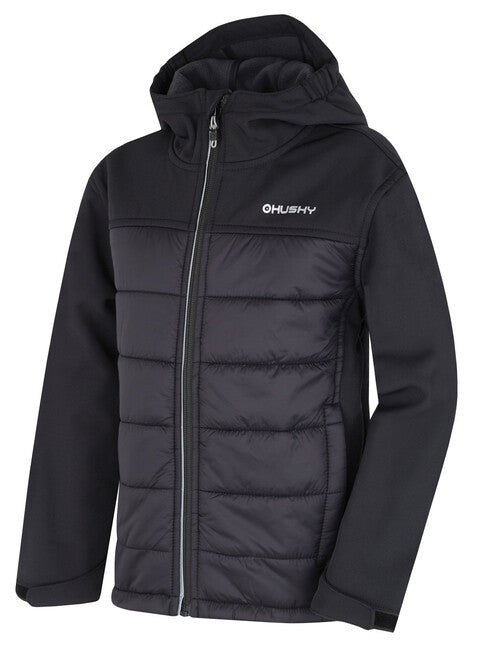 HUSKY Swany K Παιδικό Μπουφάν Softshell με Ενίσχυση, Μαύρο