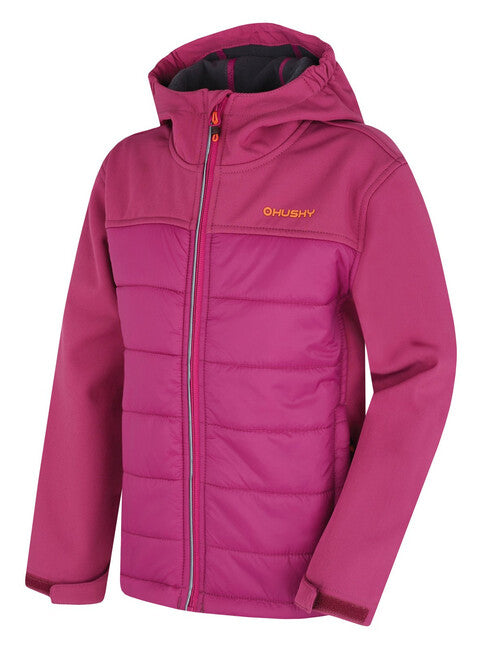 HUSKY Swany K παιδικό μπουφάν softshell, σκούρο ματζέντα