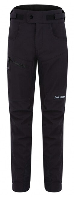 HUSKY Keson παντελόνι παιδικό softshell, μαύρο