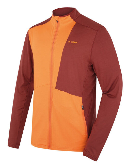 HUSKY Tarp φούτερ ανδρικό με φερμουάρ, deep brick/orange, M