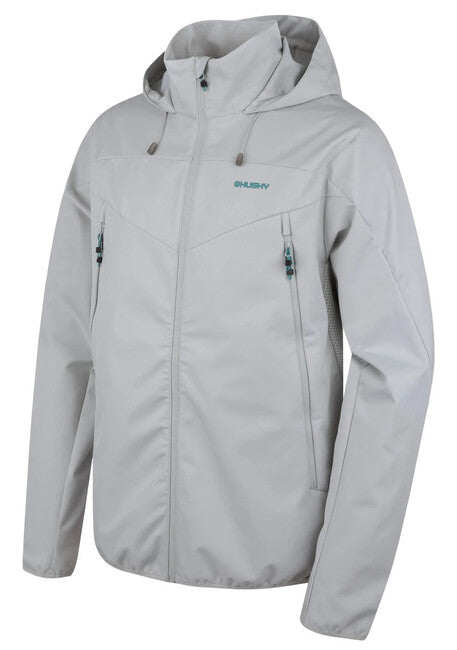 HUSKY Sonny μπουφάν softshell ανδρικό M, ανοιχτό γκρι