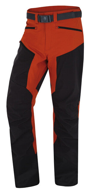 HUSKY Krony παντελόνι outdoor ανδρικό, σκούρο τούβλινο