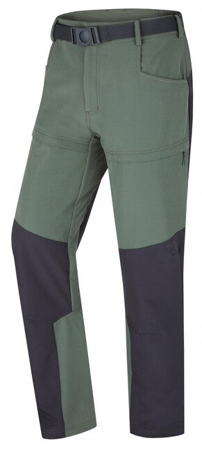 HUSKY Keiry παντελόνι outdoor ανδρικό, πράσινο/ανθρακί