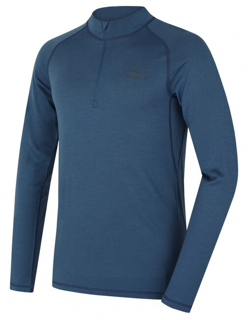 HUSKY Merow Zip θερμικό μπλουζάκι ανδρικό με φερμουάρ M, μπλε