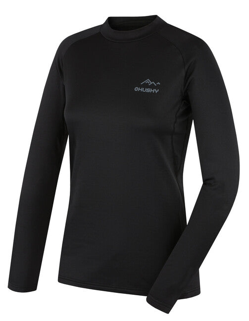HUSKY Active Winter θερμικό μπλουζάκι μακρυμάνικο TROMI, μαύρο