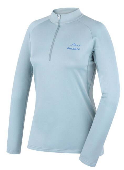 HUSKY TROMI ZIPS θερμικό μπλουζάκι με μακρύ μανίκι, faded mint