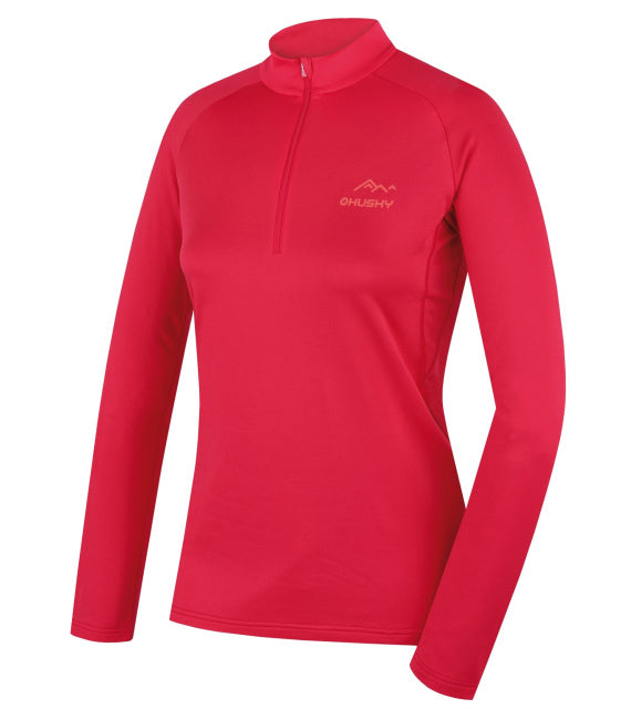 HUSKY Active Winter Θερμικό Μπλουζάκι Μακρυμάνικο TROMI ZIPS, Ροζ, L