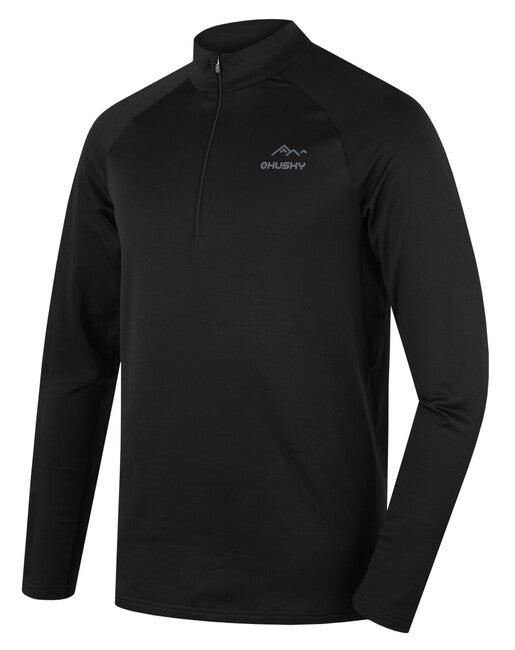 HUSKY Active Winter Θερμικό Μακρυμάνικο Μπλουζάκι με Φερμουάρ, μαύρο, M