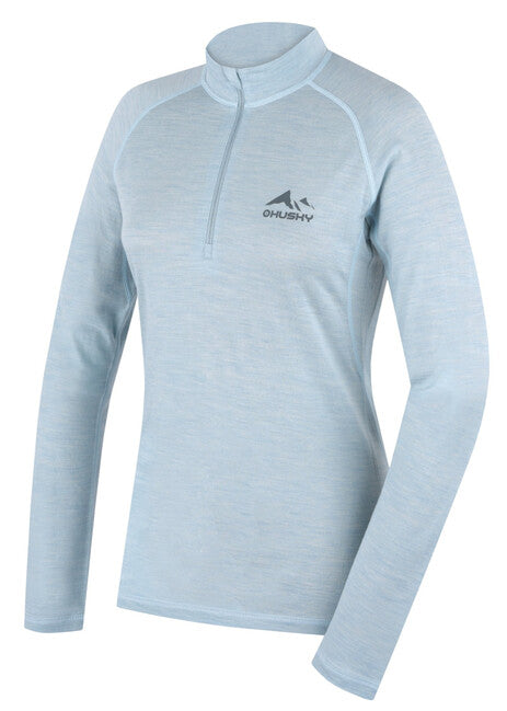HUSKY Merino Μπλουζάκι DL Merow θερμικό εσώρουχο Zips, faded mint, L